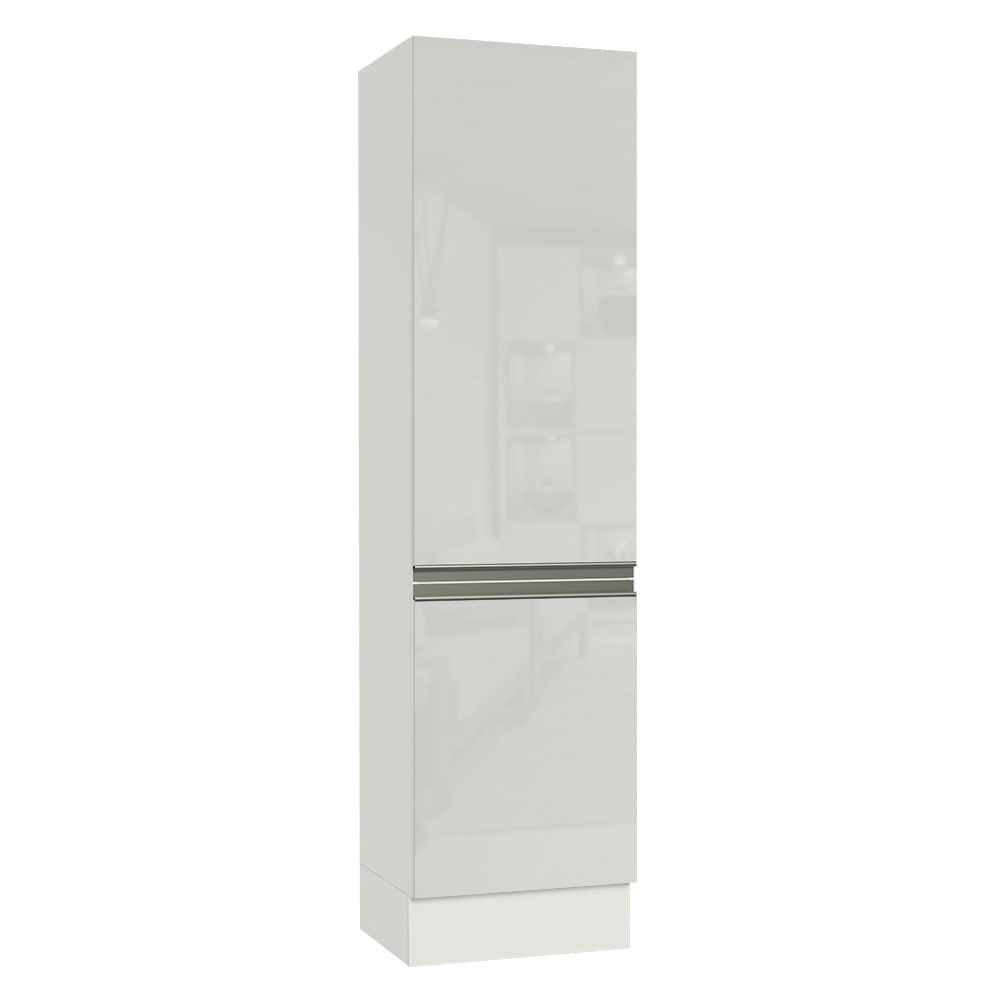 Paneleiro Madesa Smart 100% Mdf 2 Portas Branco Brilho