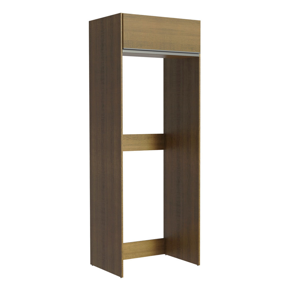 Porta Geladeira Madesa Glamy 1 Porta Basculante Rustic Marrom