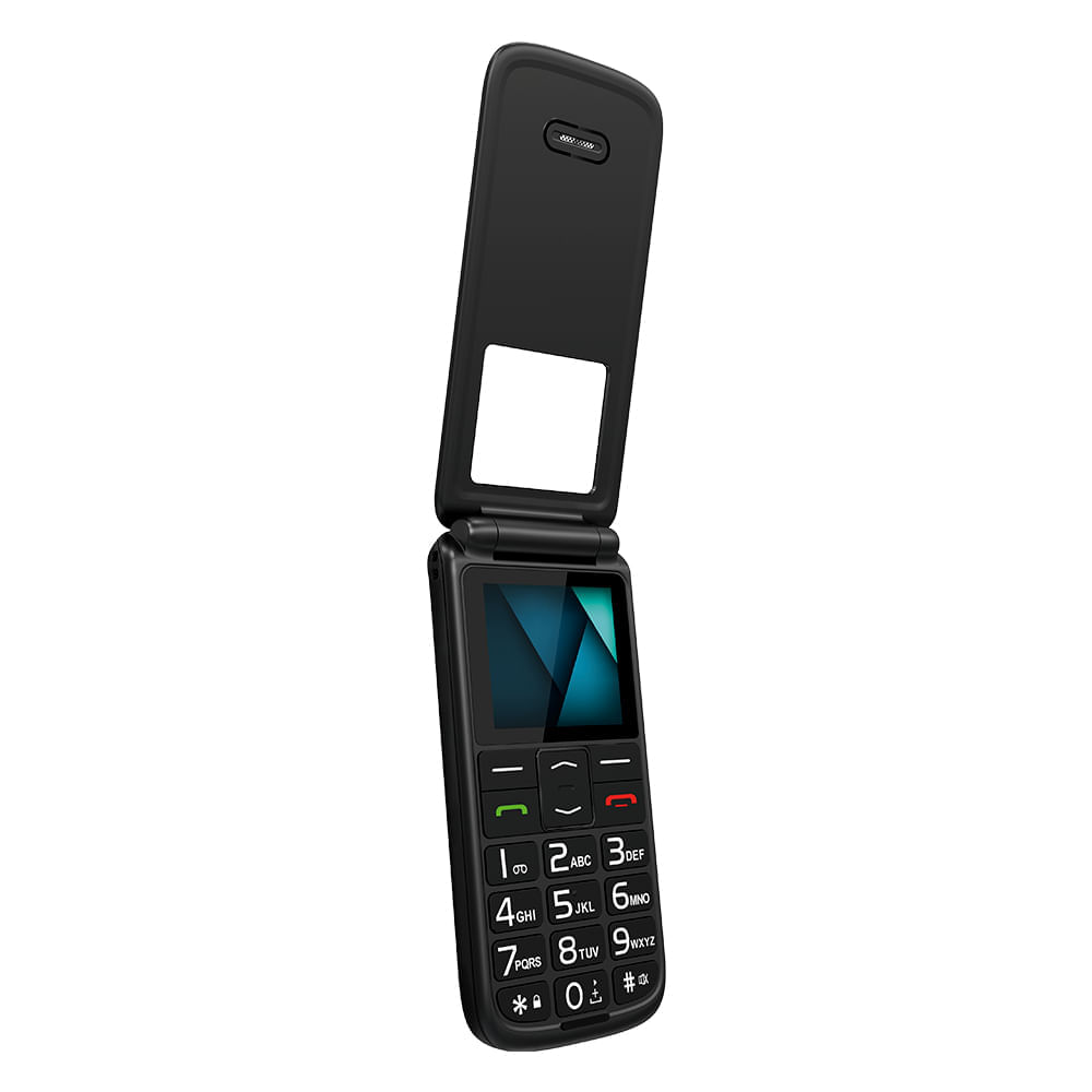 Celular Flip Vita Lite Dual Chip Rádio Fm + Mp3 + Bluetooth 2.1 Preto Multilaser - P9142 Preto