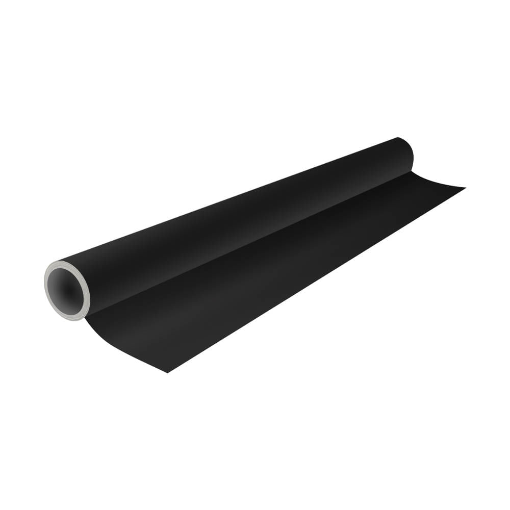 Plastico Adesivo Preto 0.05 Mm Pvc - 45cm X 2M Keep - Ei068 Preto