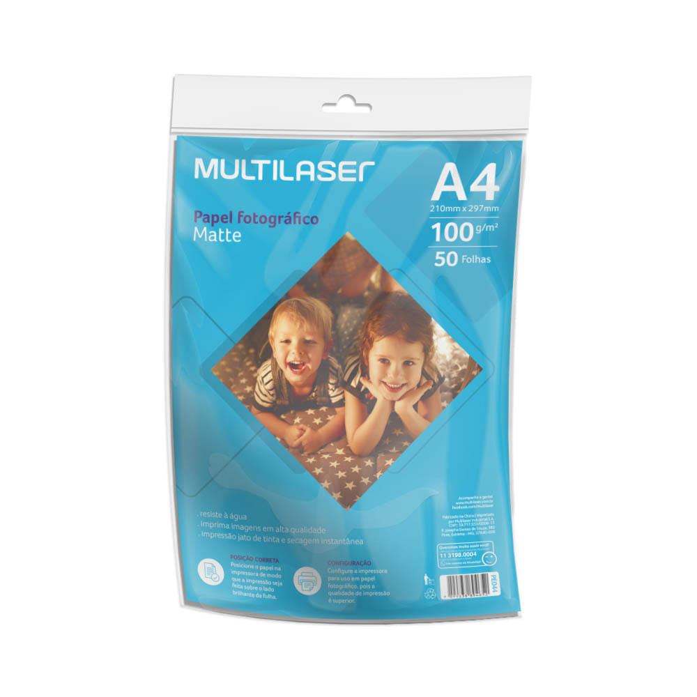 Papel Fotográfico Matte A4 108G 20 Folhas - Pe044 Keep