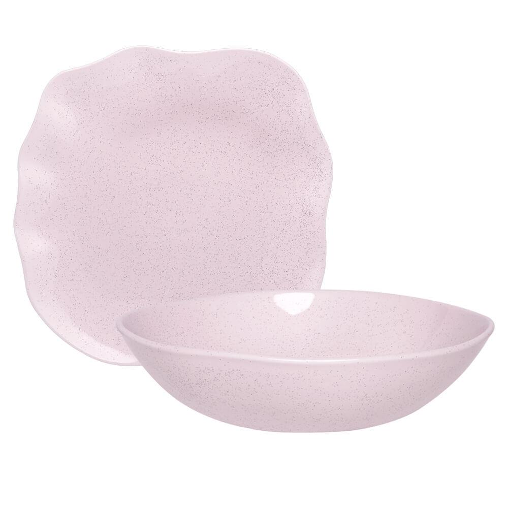 Conjunto De Baixelas 2 Peças Ryo Pink Sand Rosa