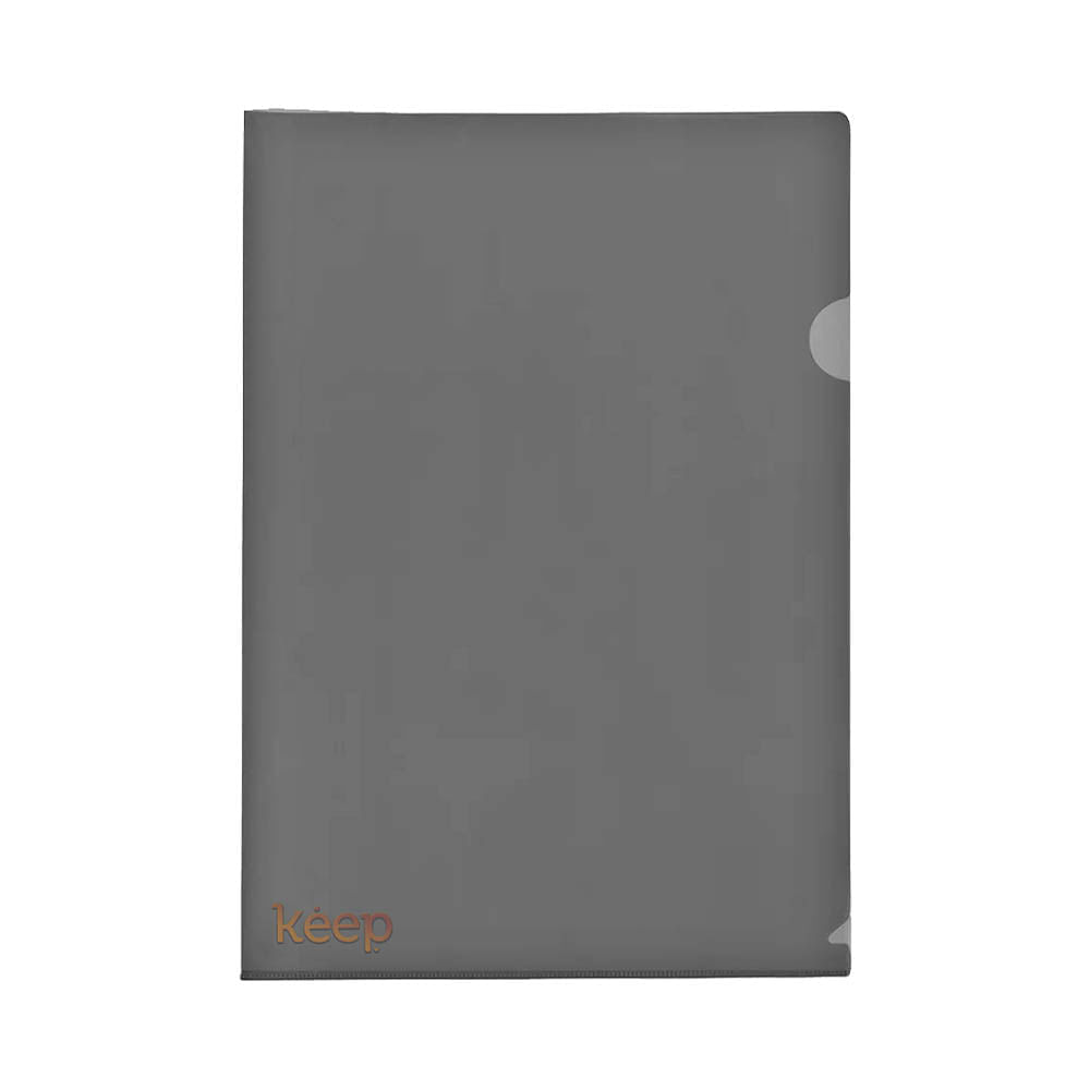 Pasta Plástica Em L A4 Fumê Com 10 Unidades Keep - Ei050 Keep