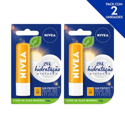 1. Protetor Solar Hidratante Labial Sun Protect - NIVEA
