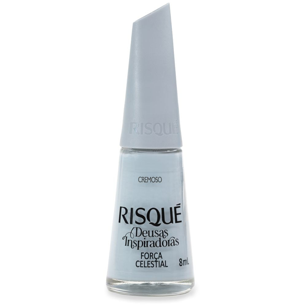 Esmalte Risqué Deusas Inspiradoras Força Celestial Azul Claro 8 Ml