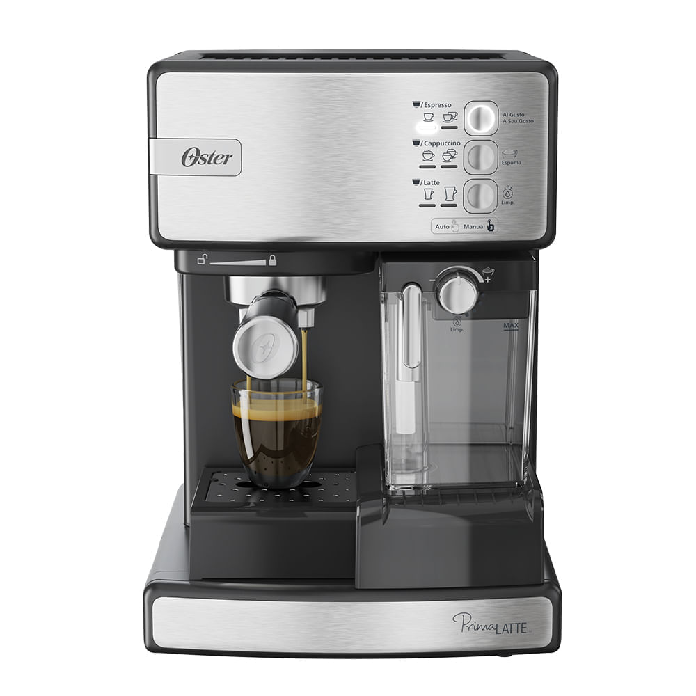 Cafeteira Espresso Oster Nova Primalatte Inox 110V