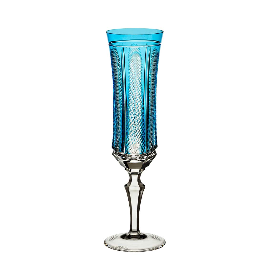 Taça De Cristal Strauss Champagne 210ml - Azul Claro - 119.107.151.016 Azul