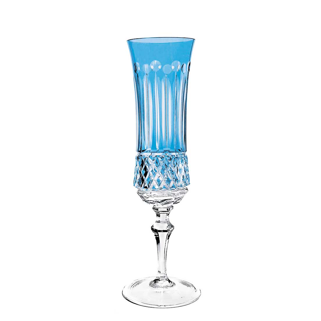 Taça De Cristal Strauss Champagne 210ml - Azul Claro - 119.107.069.016 Azul