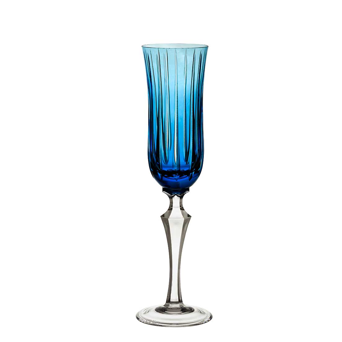 Taça De Cristal Strauss Champagne 240ml - Azul Claro - 237.107.150.016 Azul