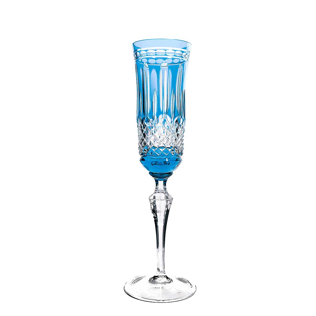 Taça De Cristal Strauss Champagne 240ml - Azul Claro - 237.107.068.016 Azul