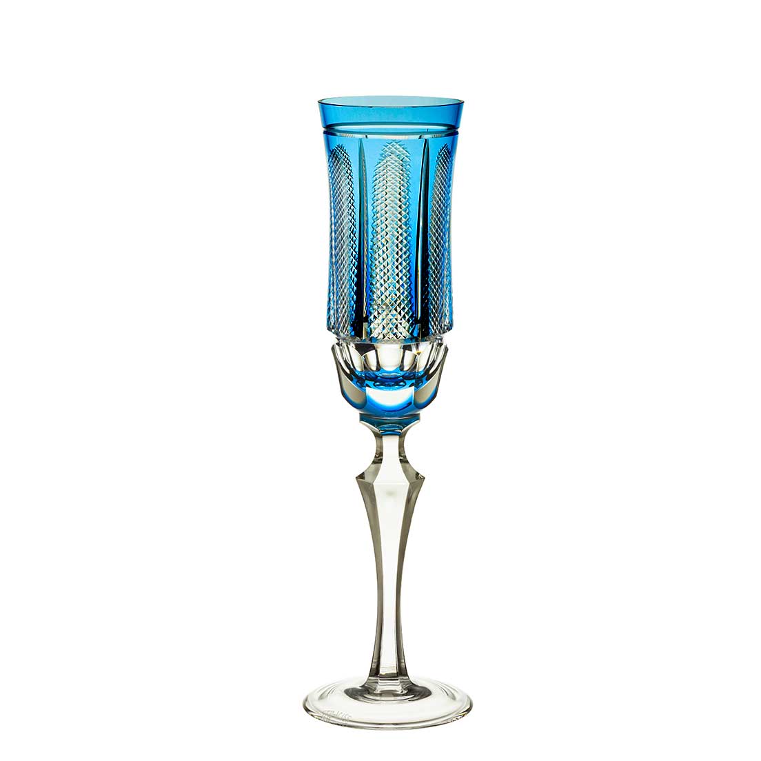 Taça De Cristal Strauss Champagne 240ml - Azul Claro - 237.107.151.016 Azul
