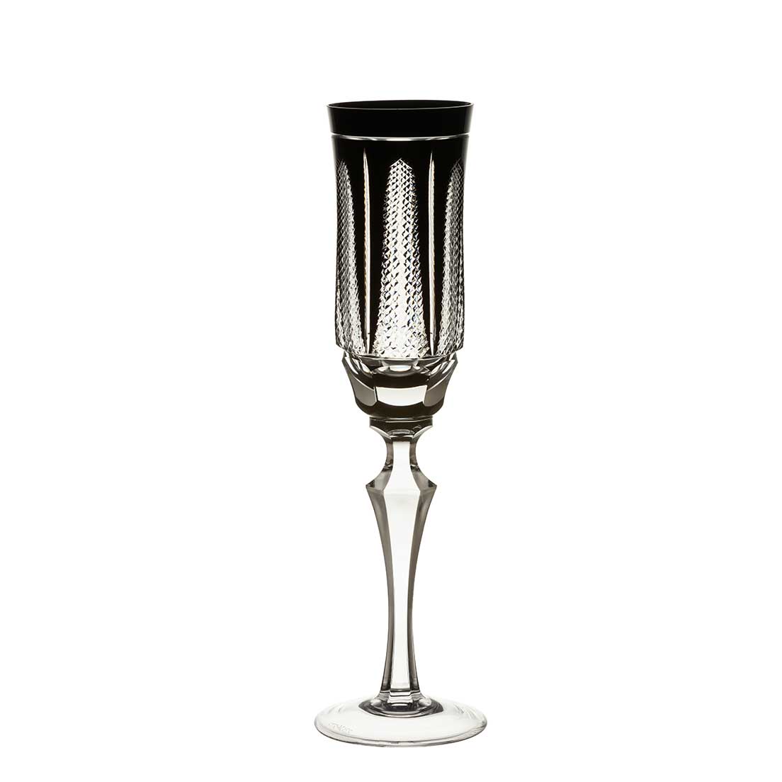 Taça De Cristal Strauss Champagne 240ml - Preto - 237.107.151.018 Preto