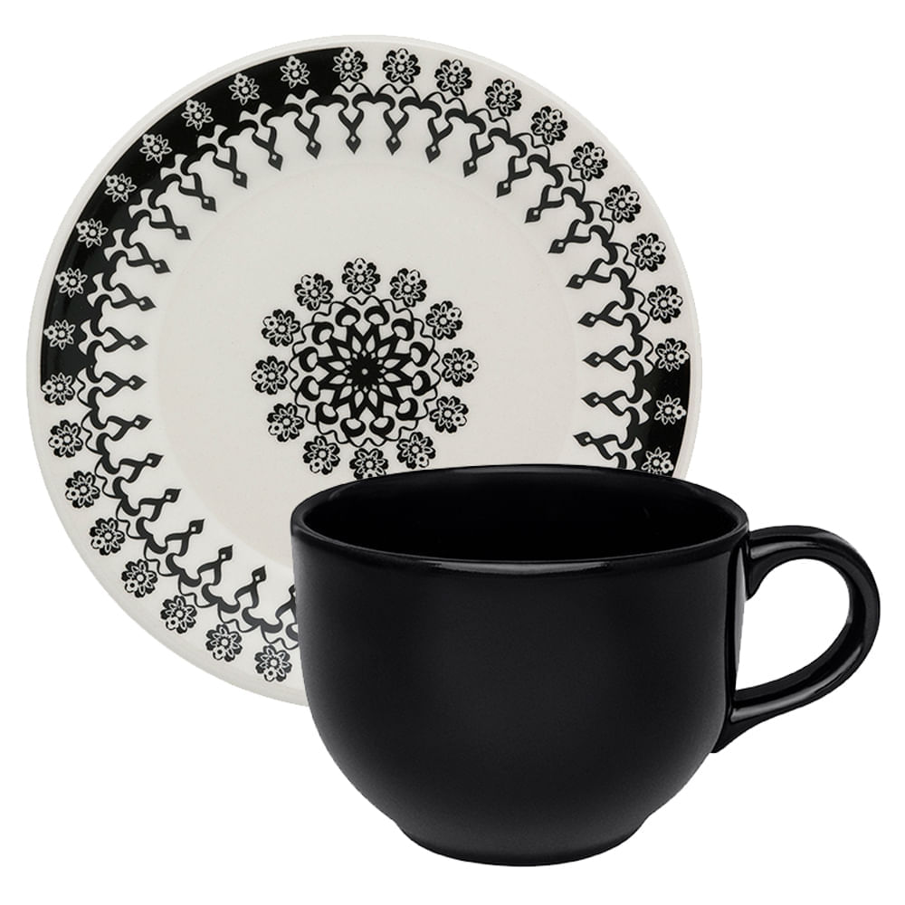 Conjunto Lanche De 2 Peças Donna Folk Oxford