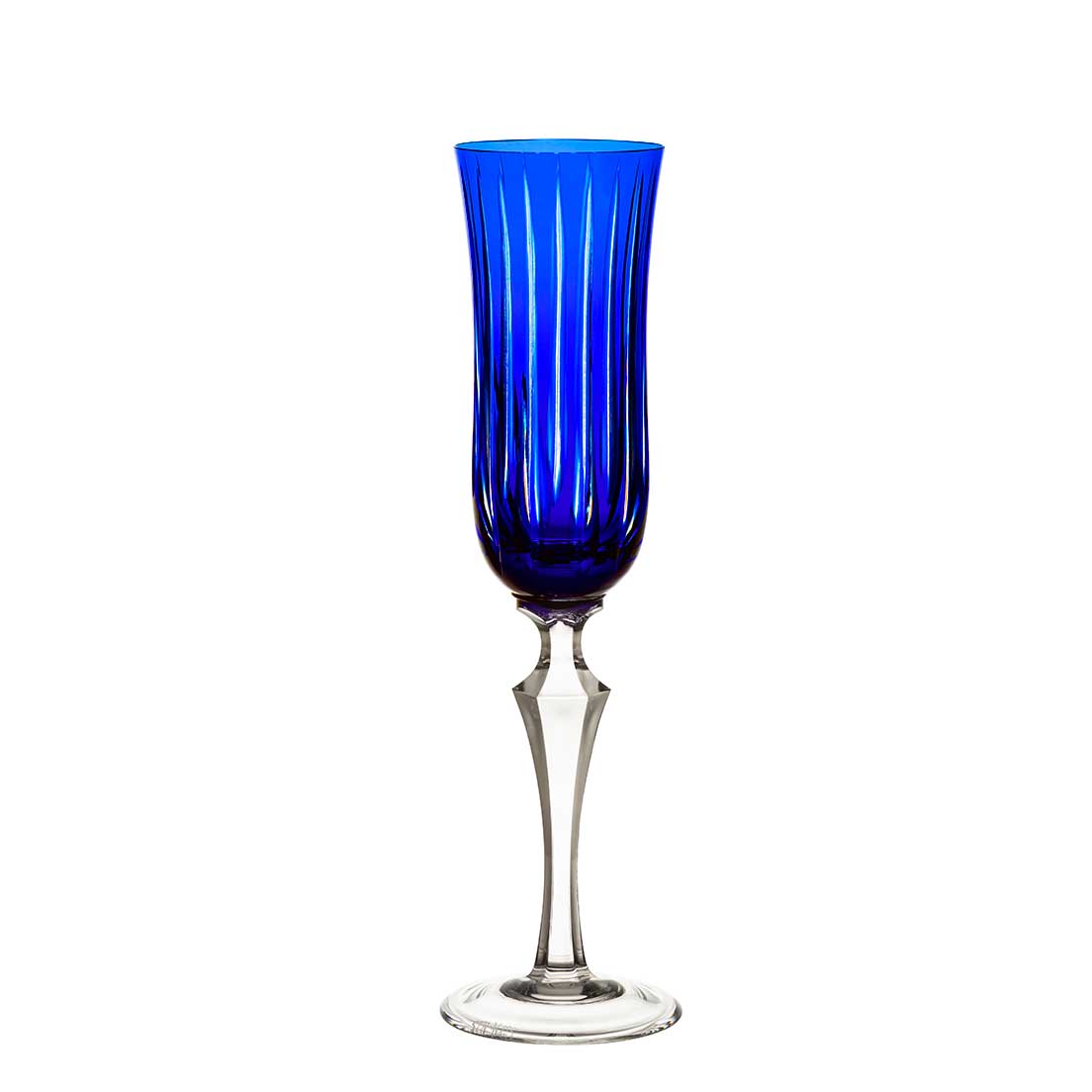 Taça De Cristal Strauss Champagne 240ml - Azul Escuro - 237.107.150.012 Azul