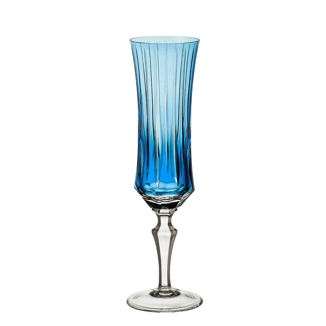 Taça De Cristal Strauss Champagne 210ml - Azul Claro - 119.107.150.016