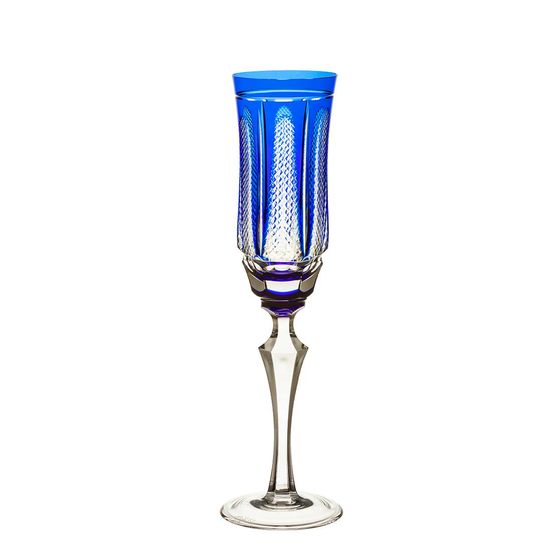 Taça De Cristal Strauss Champagne 240ml - Azul Escuro - 237.107.151.012