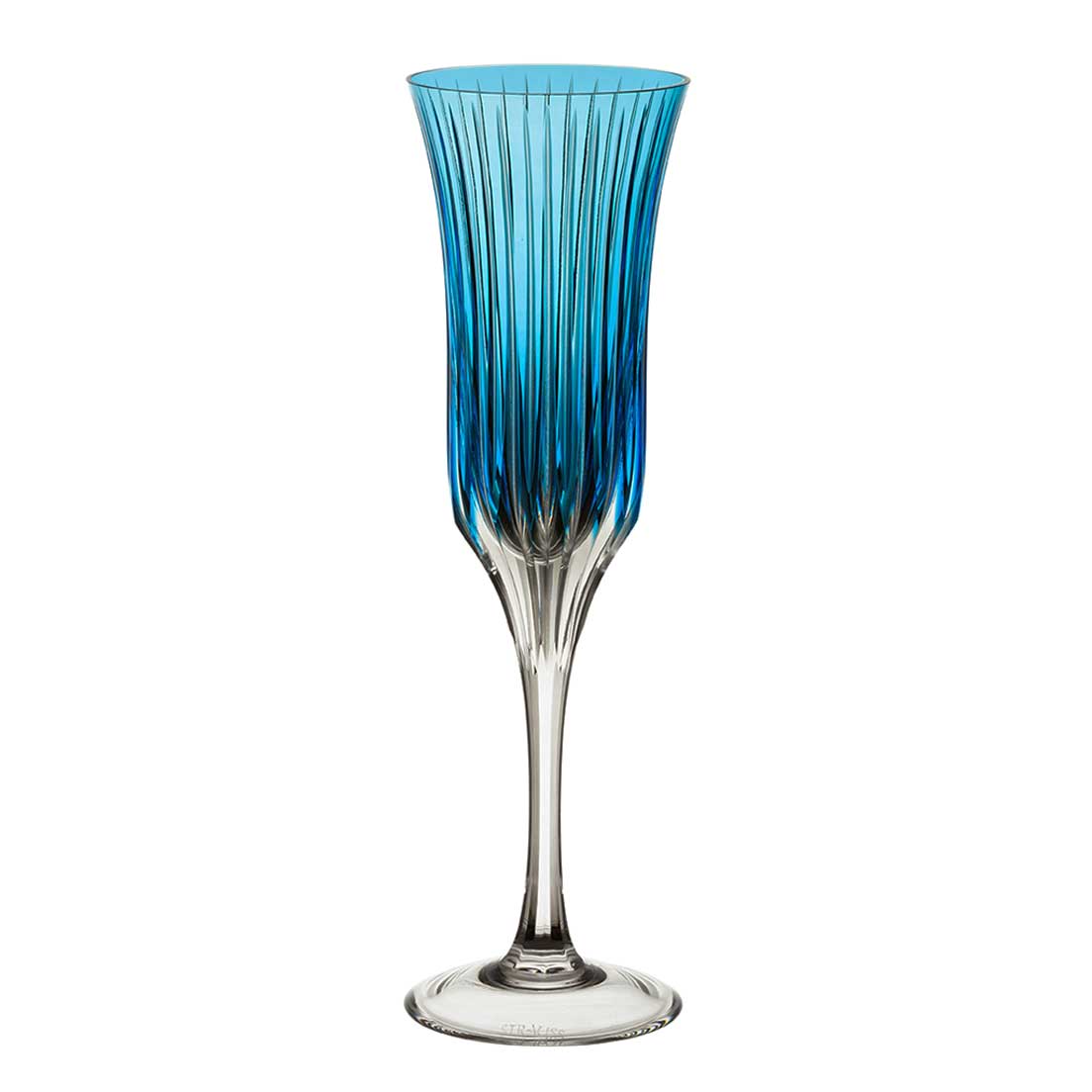 Taça De Cristal Strauss Champagne 190ml - Azul Claro - 225.107.150.016 Azul