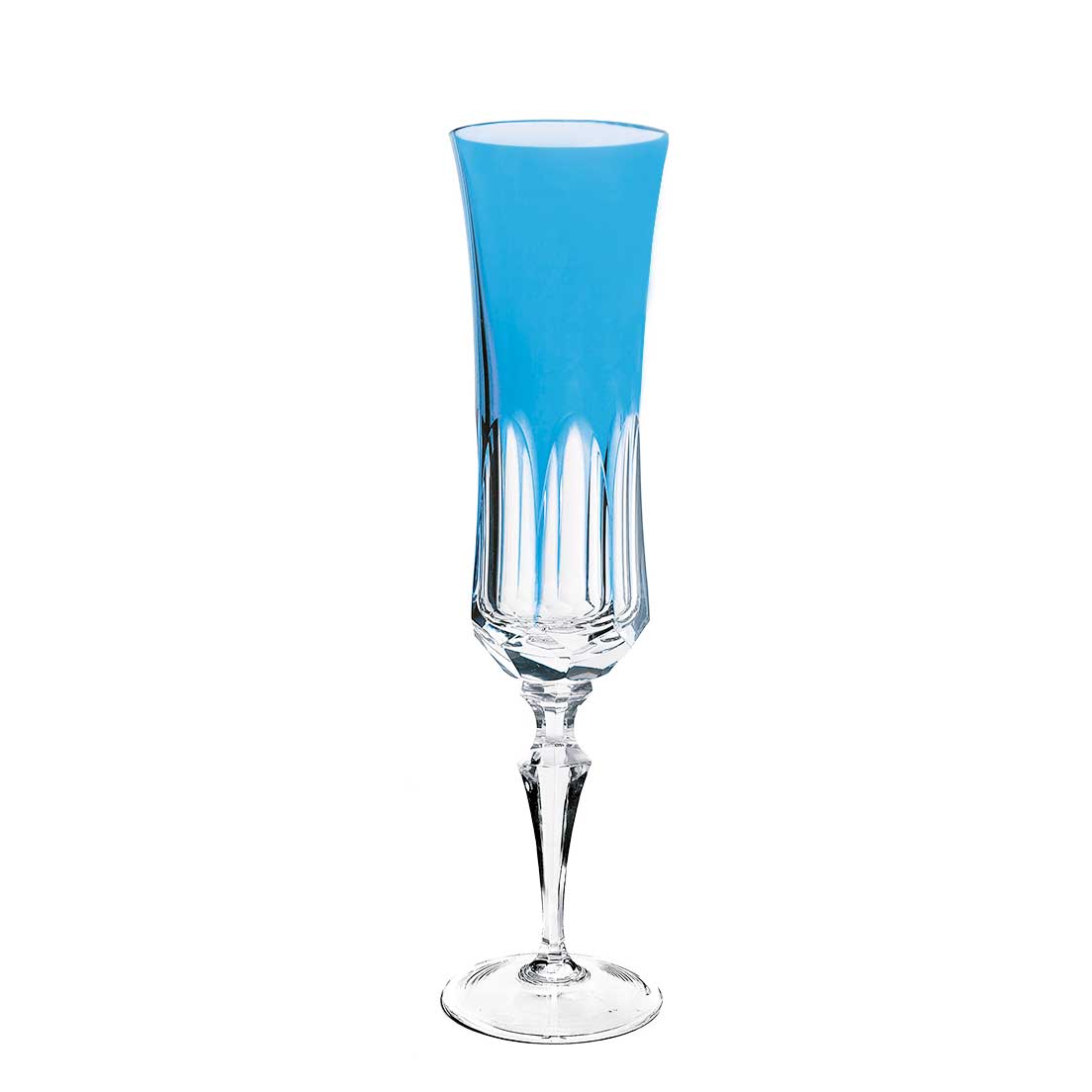 Taça De Cristal Strauss Champagne 210ml - Azul Claro - 119.107.055.016