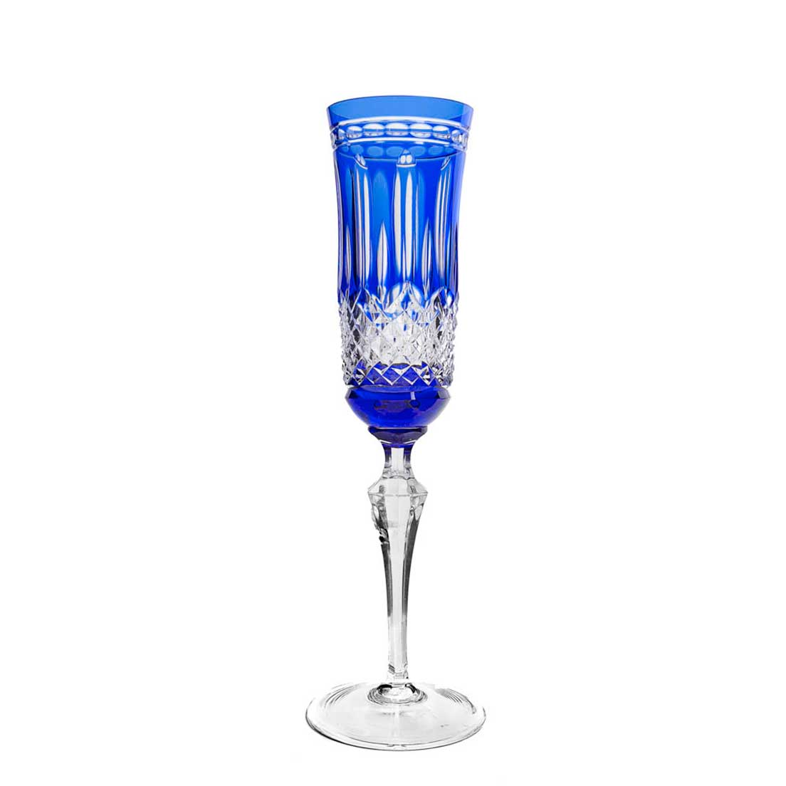 Jogo De 2 Taças Em Cristal Strauss Champagne 240ml - Azul Escuro - 237.207.068.012 Azul