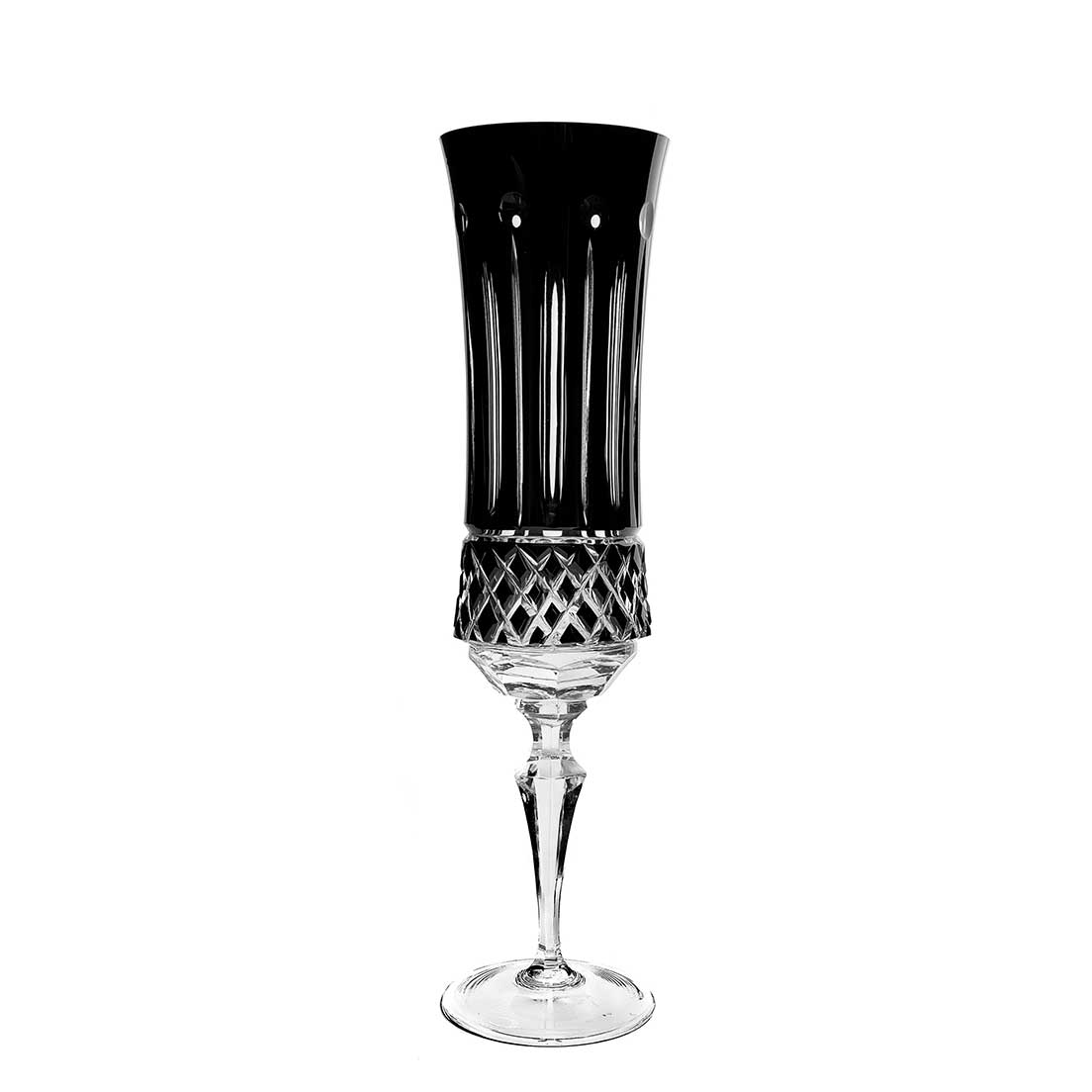 Taça De Cristal Strauss Champagne 210ml - Preto - 119.107.069.018 Preto