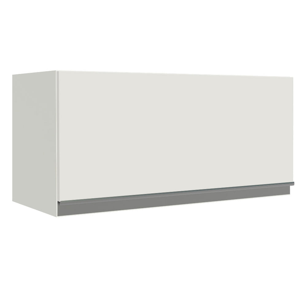 Armário Aéreo De Cozinha Madesa Glamy 70 Cm 1 Porta Basculante Branco Branco