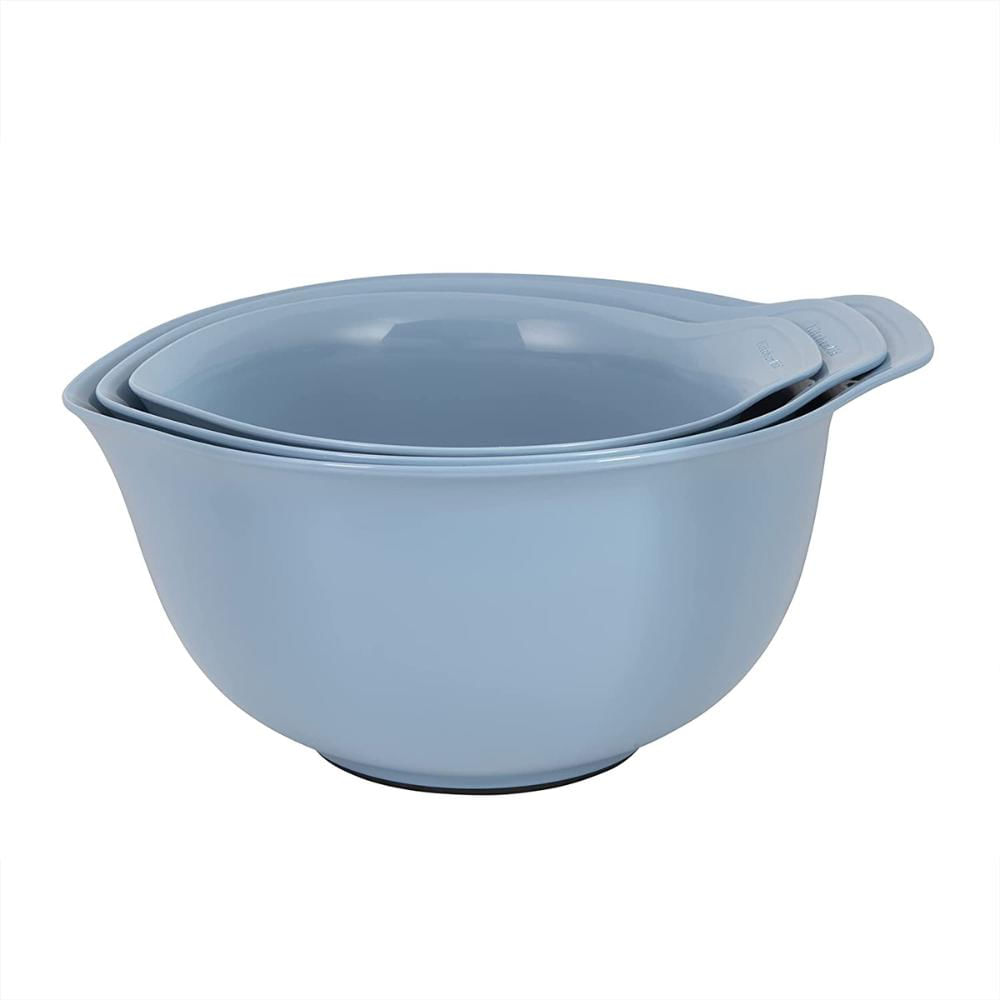 Conjunto Bowls 3 Tigelas De Plásticos Azul - Kitchenaid Azul