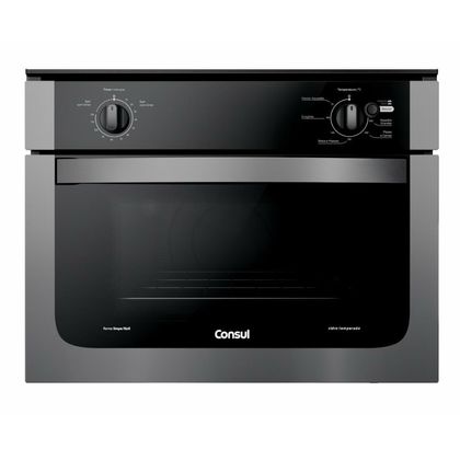 Forno de Embutir Elétrico Consul 47 Litros Prata com Dourador e Timer Autodesligamento - COB47AR 220V Forno de Embutir Elétrico Consul 47 Litros Prata com Dourador e Timer Autodesligamento - COB47AR 220V