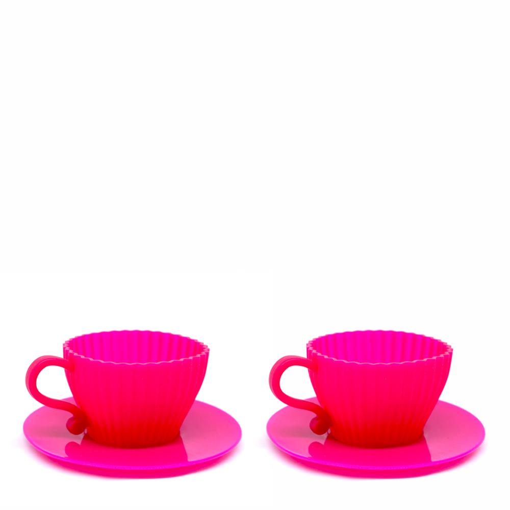 Jogo Com 2 Xícaras Para Cupcake Silicone Culinário - Prana Prana