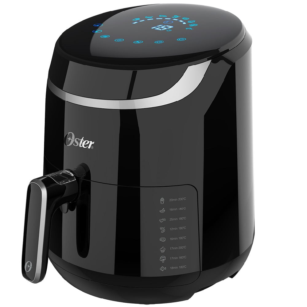 Fritadeira Black Digital Fryer 3,2L Oster Com Painel Touch 220V