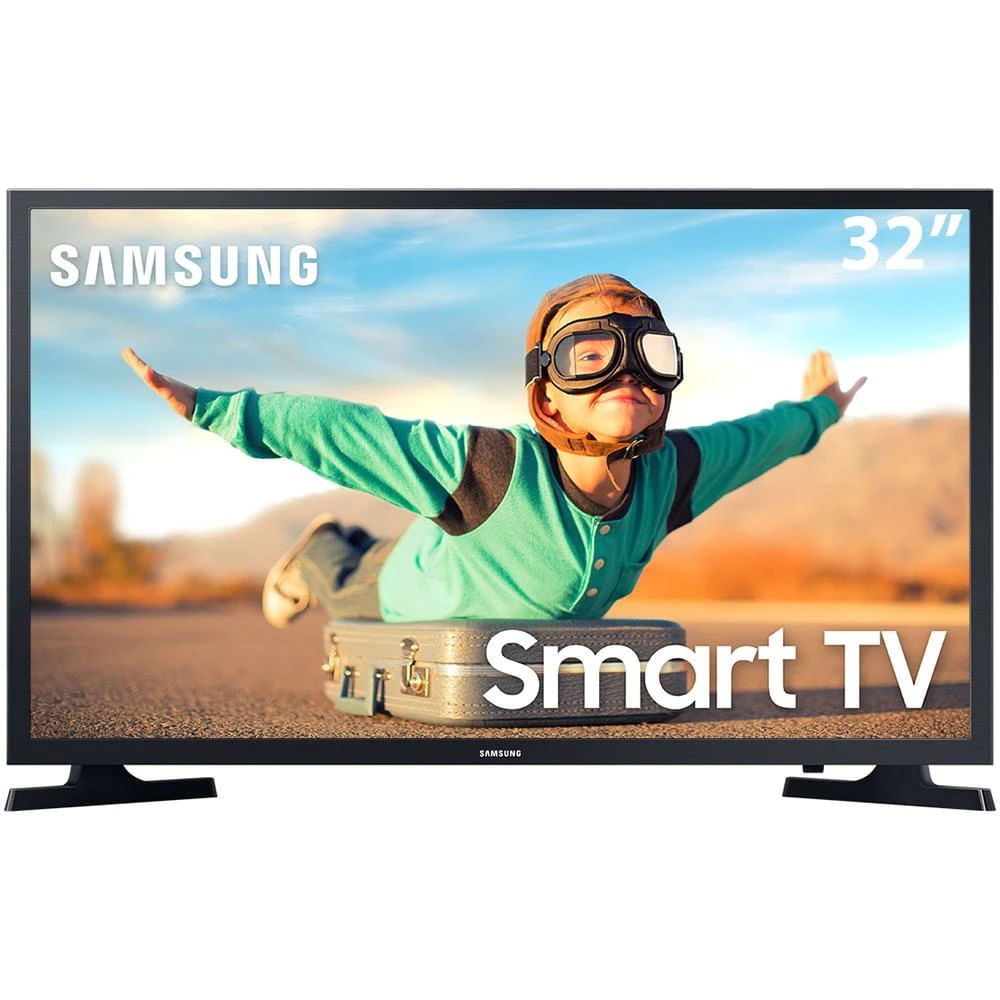 Smart Tv Led 32'' Hd Samsung T4300 Hdr Wi-Fi Tizen Dolby Digital Plus 2 Hdmi 1 Usb Preta 2020 Samsung