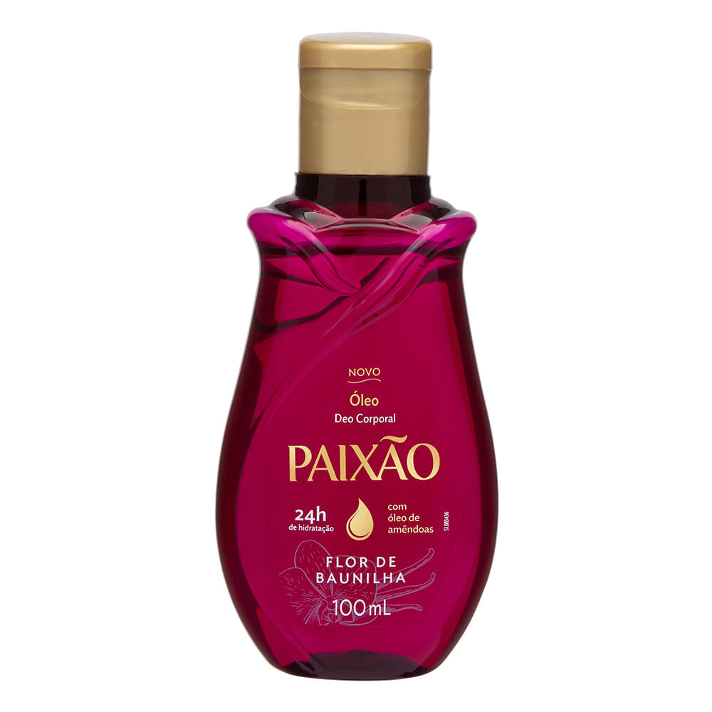 Óleo Corporal Paixão Flor De Baunilha Com Ação Desodorante 100ml