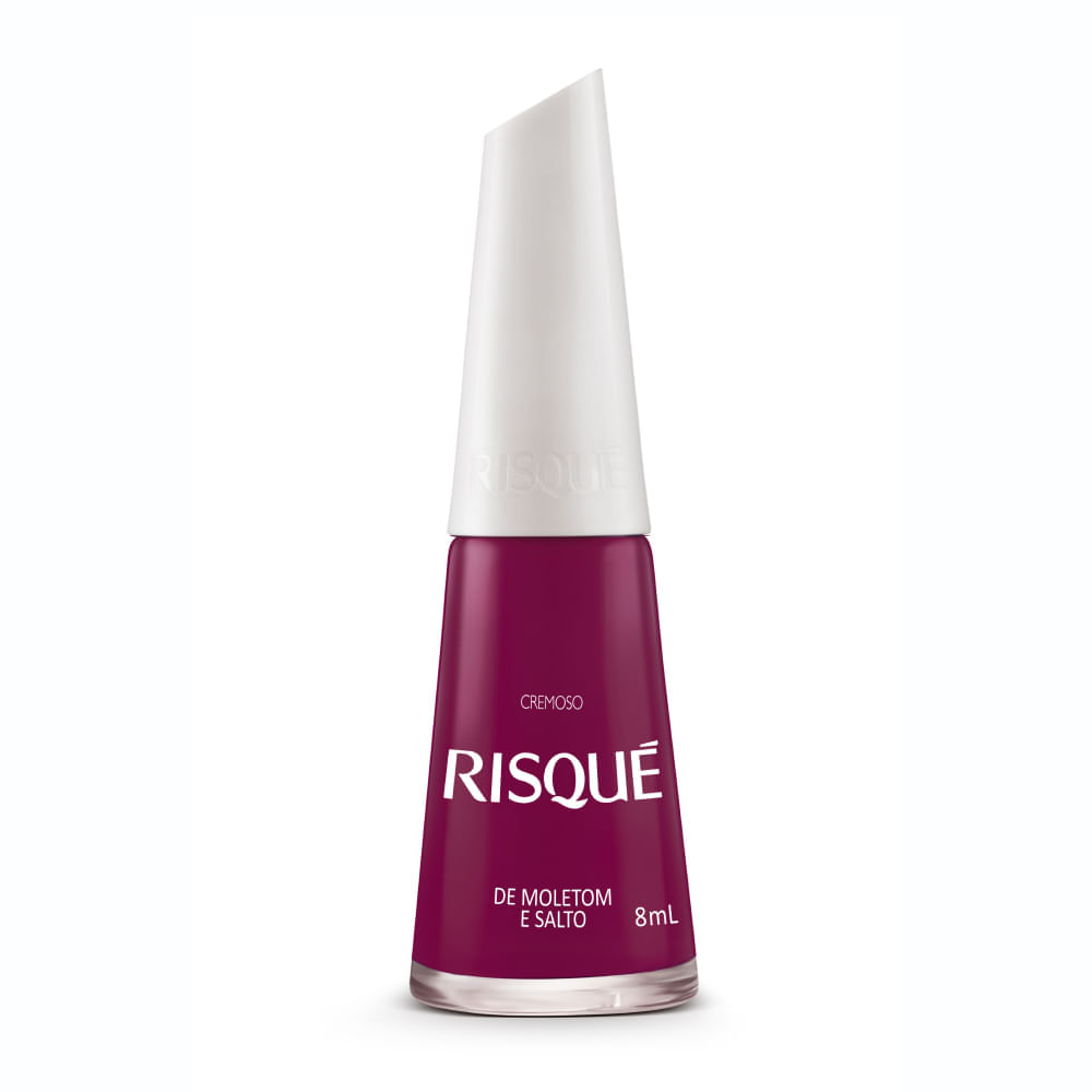 Esmalte Risqué Vinho Cremoso De Moletom E Salto 8ml