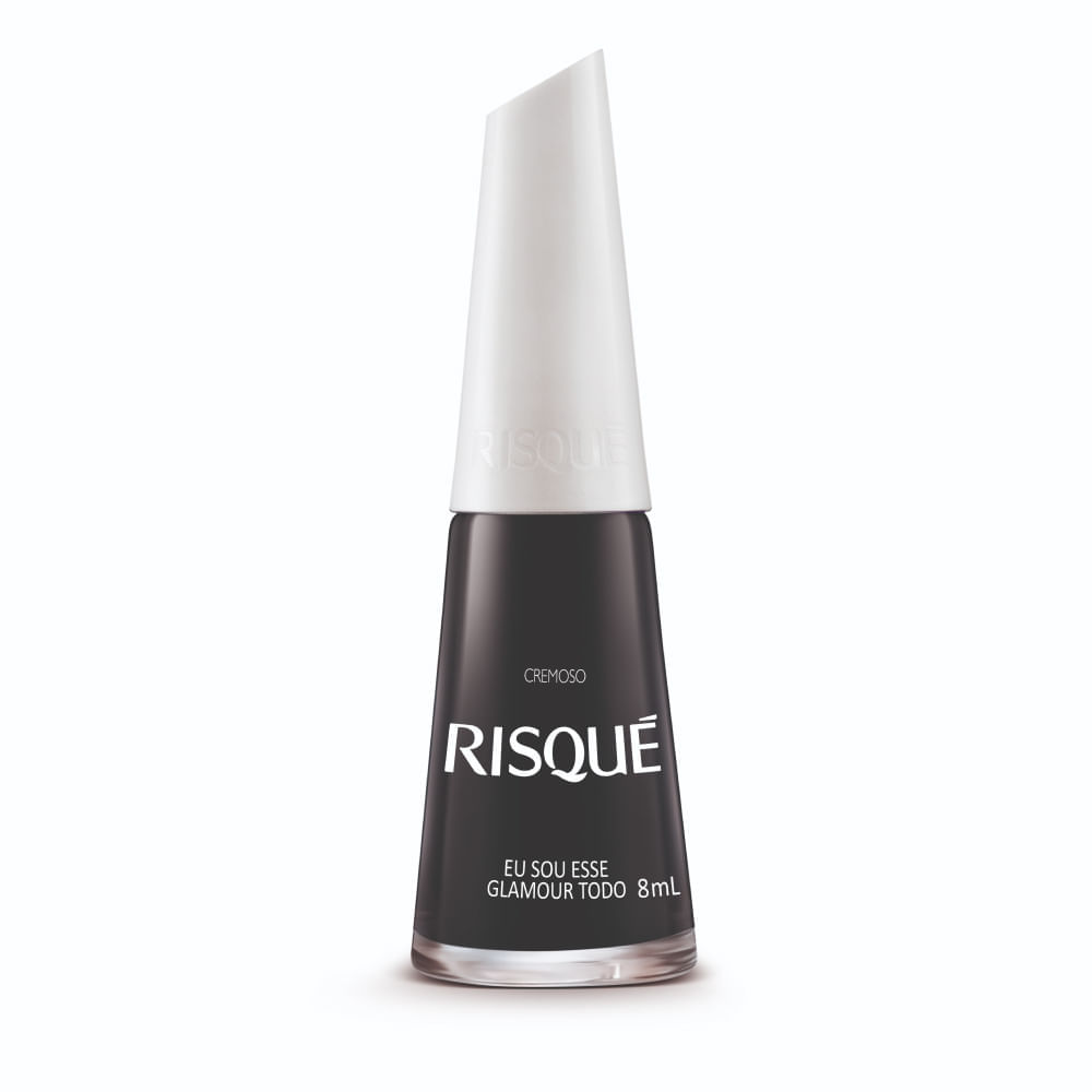 Esmalte Risqué Preto Cremoso Eu Sou Esse Glamour Todo 8ml