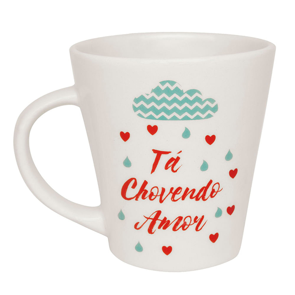 Caneca Drop 250 Ml Chovendo Amor Oxford