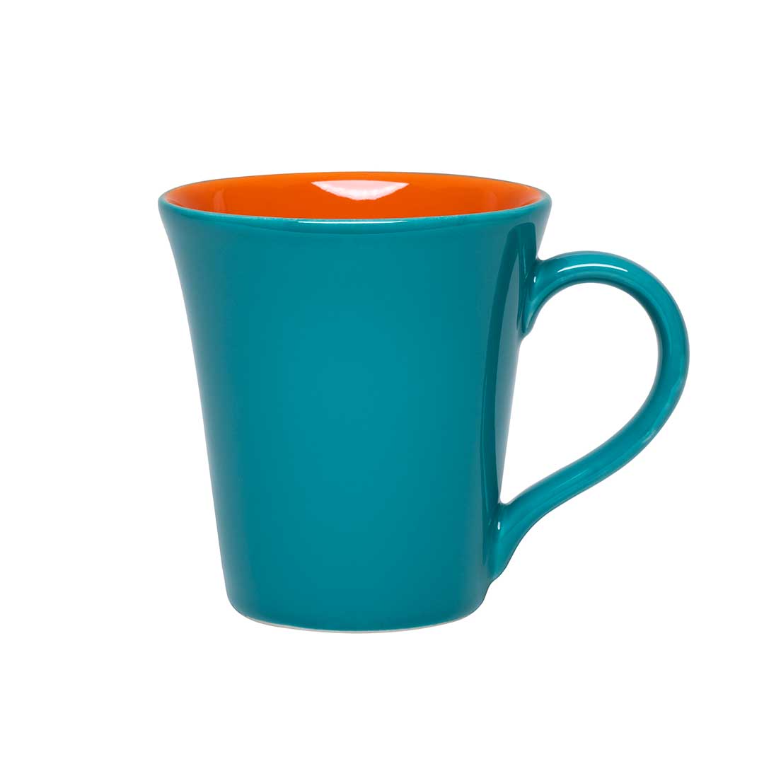 Caneca Tulipa 330 Ml Laranja/Azul Esverdeado Oxford