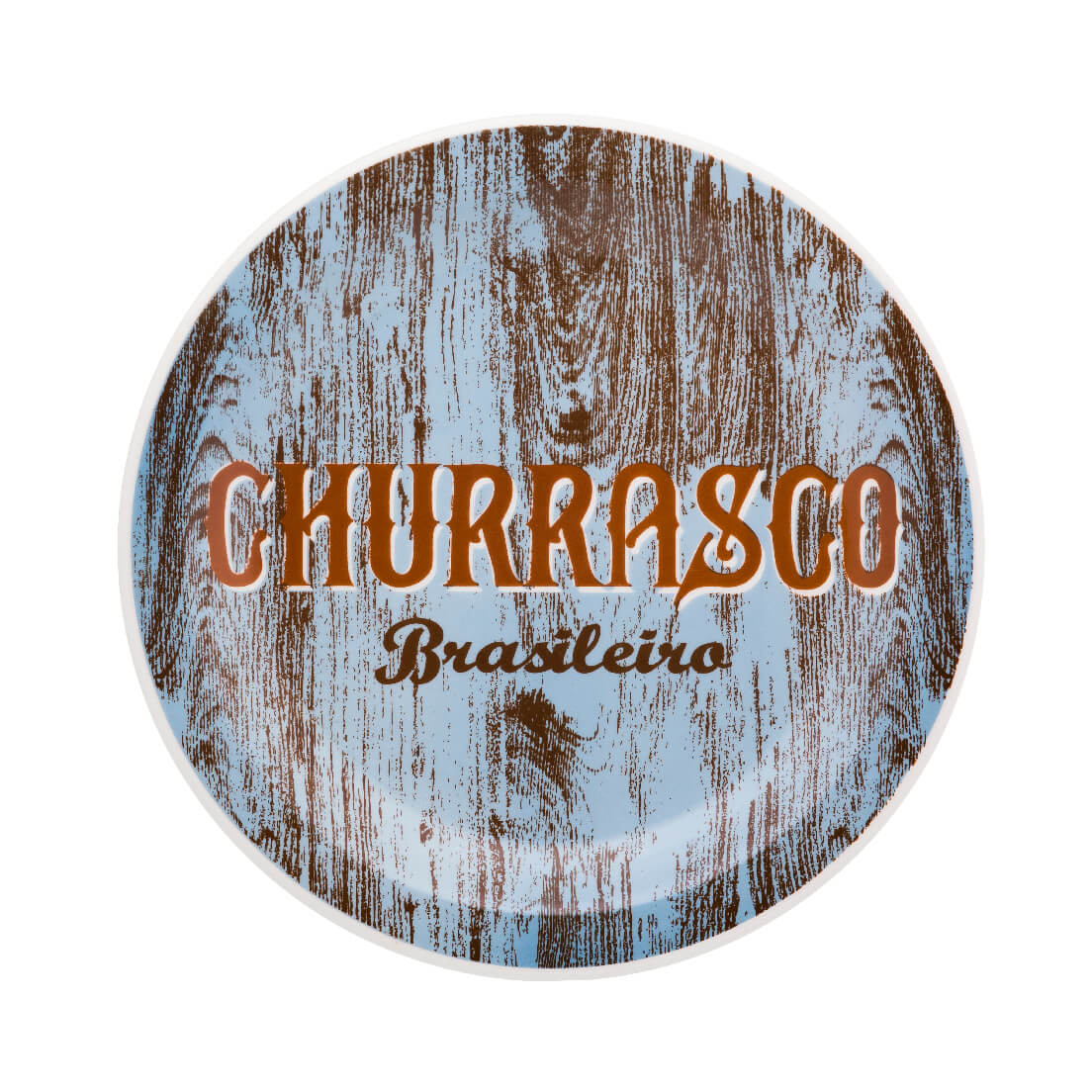 Prato Raso 26 Cm Churrasco Blue Oxford