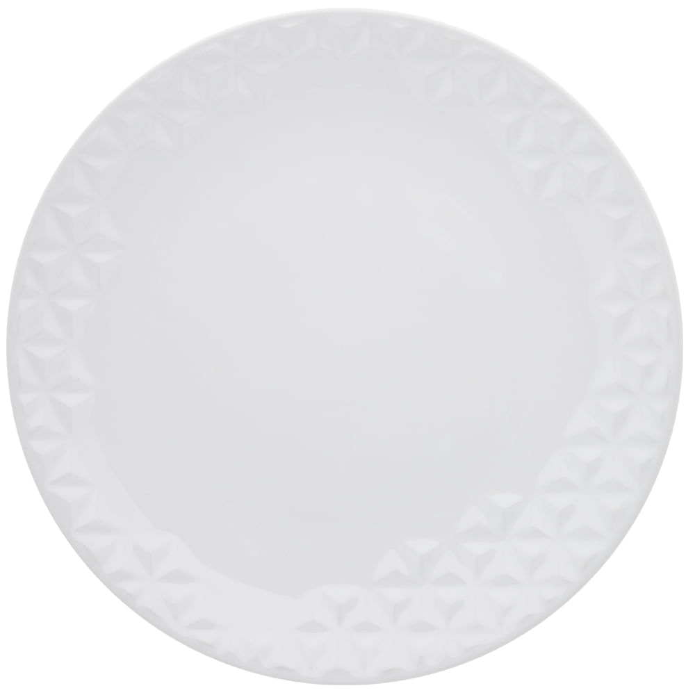 Prato Raso Mia Chef 28,5 Cm Branco Oxford