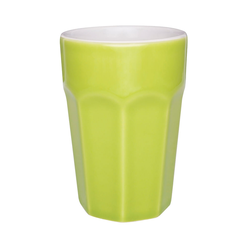 Copo Grande 300 Ml Verde E Branco Oxford