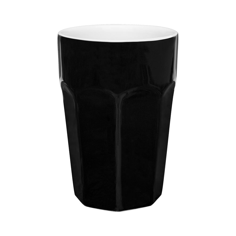 Copo Grande 300 Ml Preto E Branco Oxford