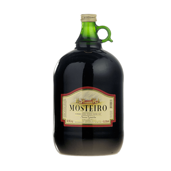 Vinho Mosteiro Tinto Meio Seco 4 Litros Mosteiro