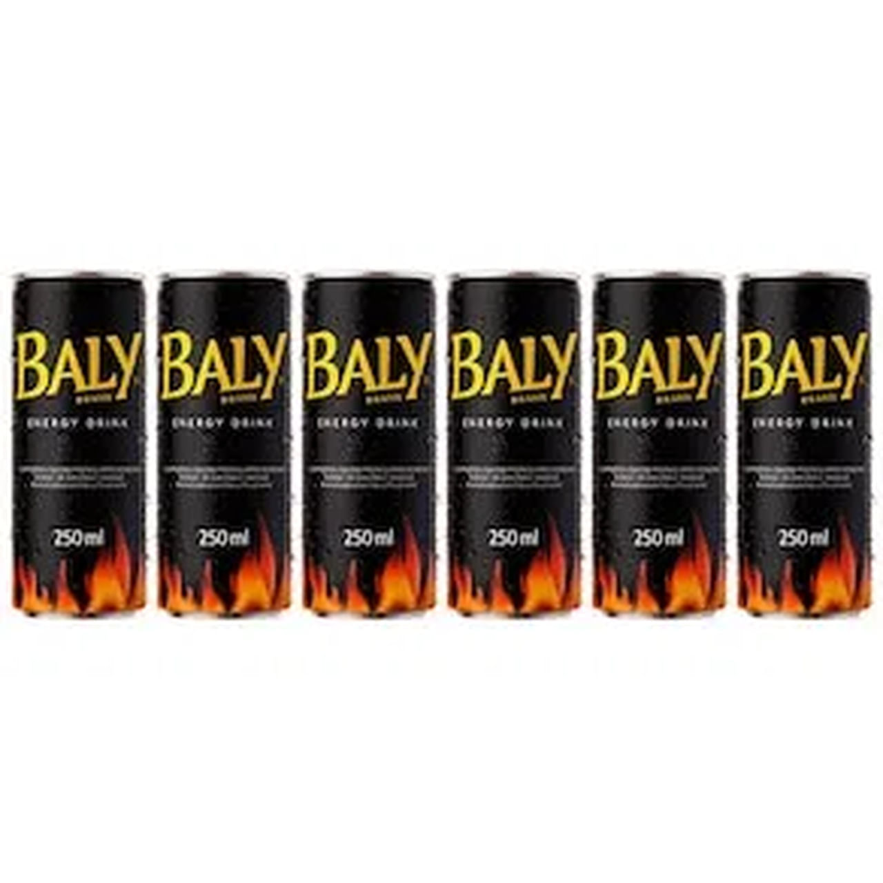 Kit 06 Latas Energético Baly Energy Drink Lata 250ml.