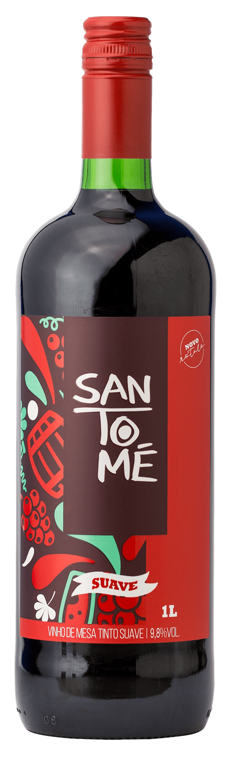 Vinho Santomé Tinto Suave 1000ml San Tomé