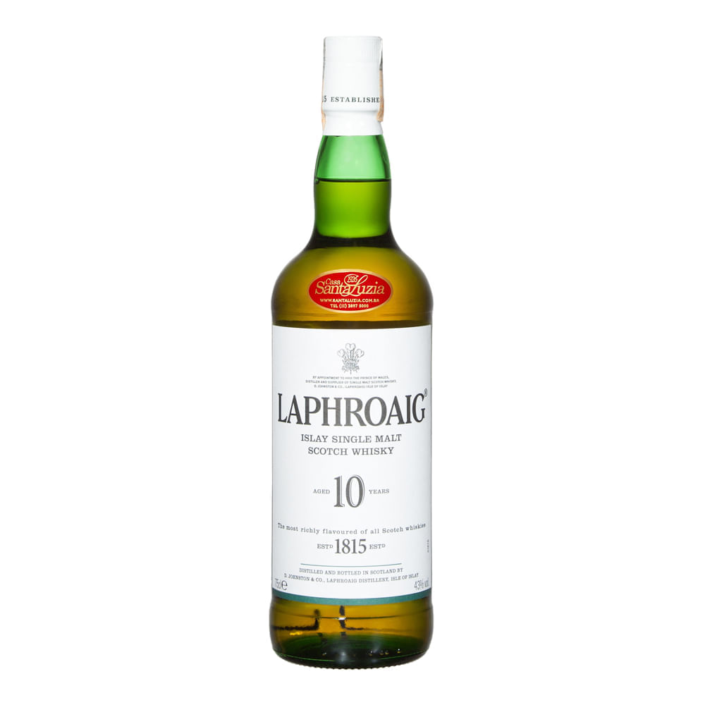 Whisky Laphroaig Single Malt 10 Anos 750ml Laphroaig