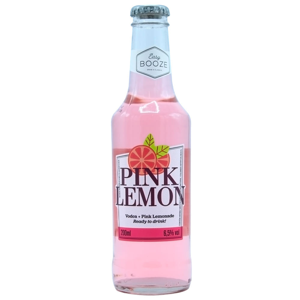 Vodka Pink Lemon Easy Booze 200ml Lemon