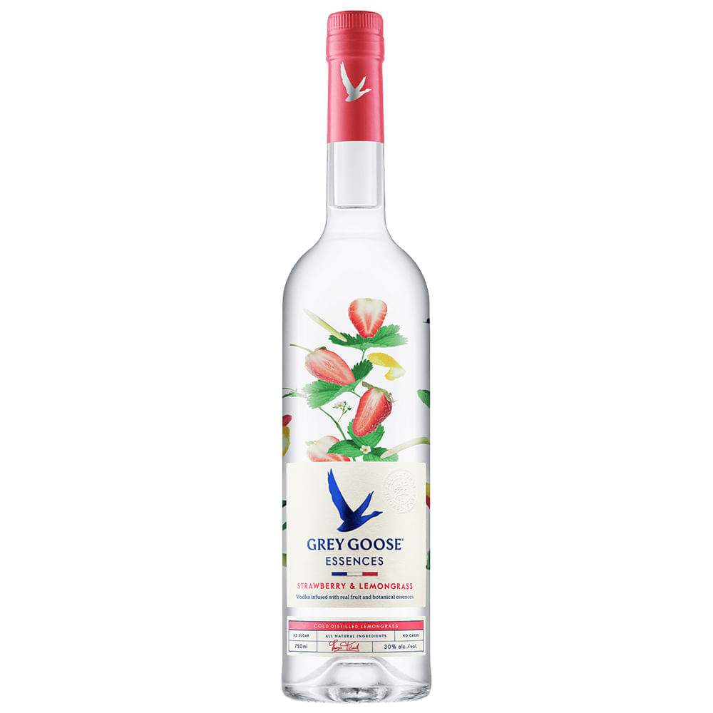 Vodka Esseneces Strawberry E Lemongrass Grey Goose 750ml