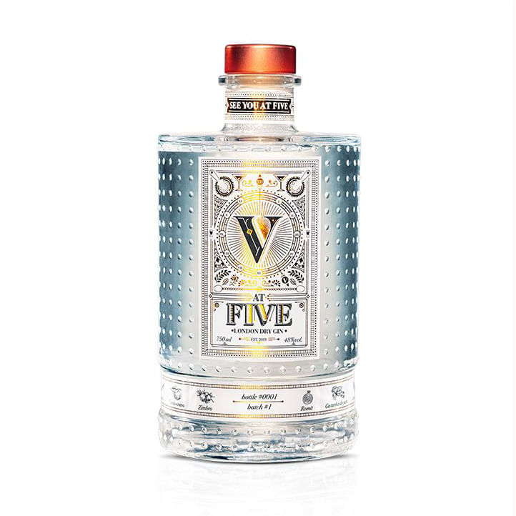 Gin London Dry At Five London Dry Gin 750ml London Dry