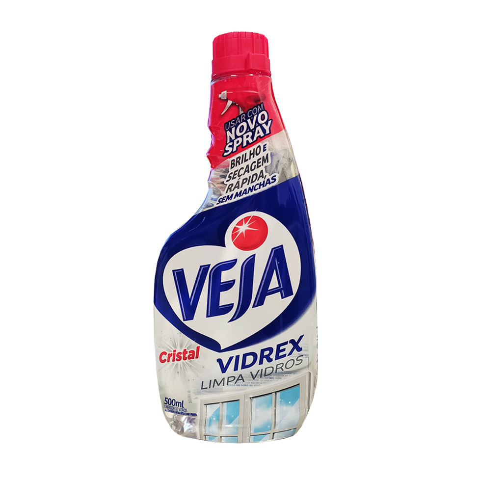 Limpa Vidros Vidrex Cristal Veja 500ml Veja