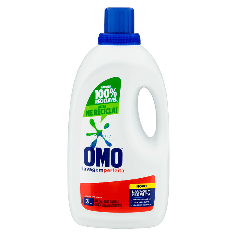 Lava Roupa Liquido Omo Multiação Poder Acelerador 3L Omo