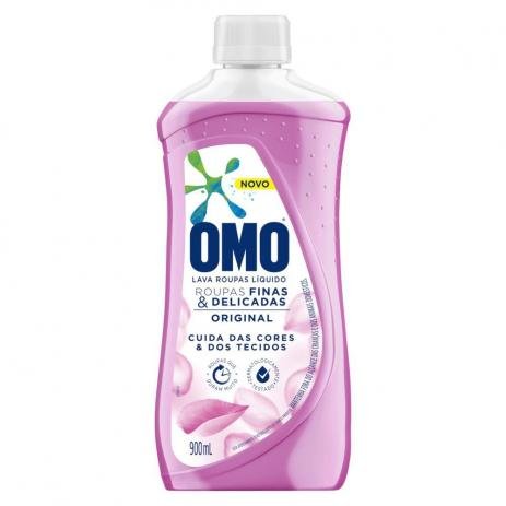 Lava Roupas Líquido Para Roupas Finas E Delicadas Original Omo 900ml