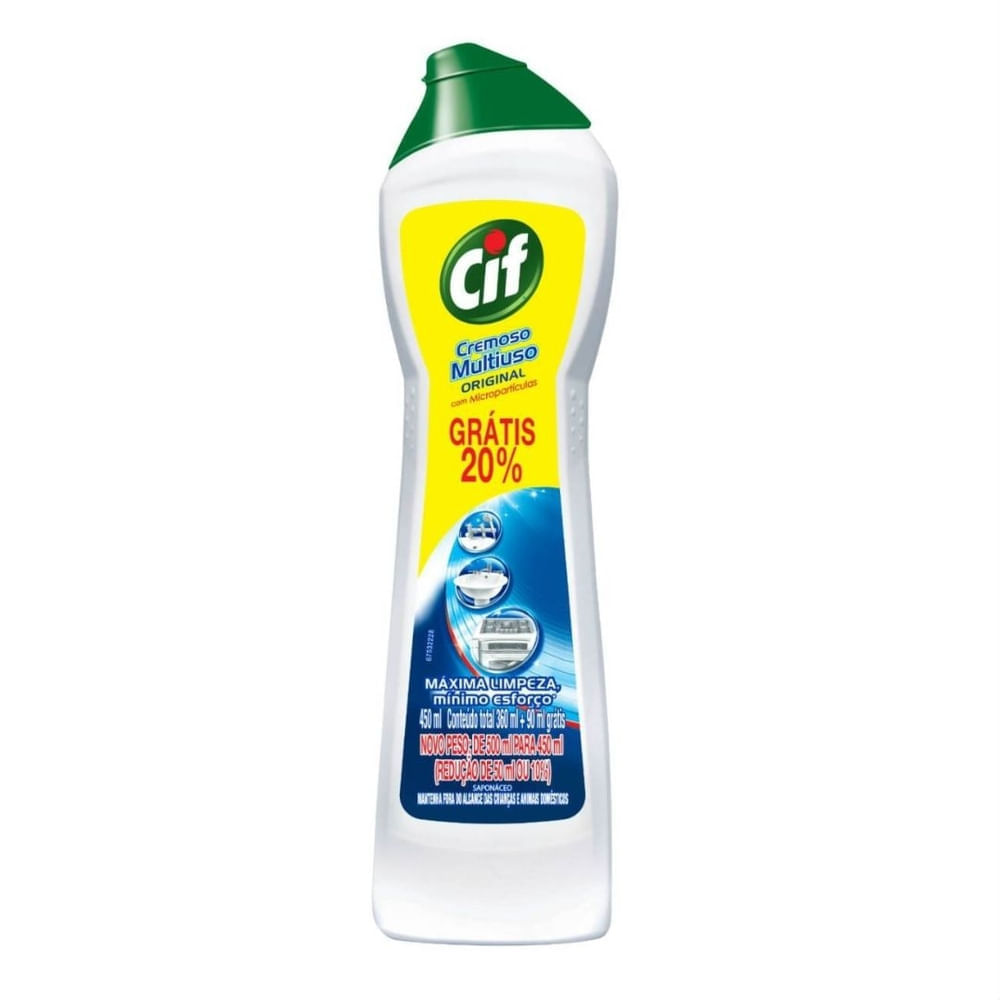 Limpador Cif Cremoso Saponáceo 450ml Cif